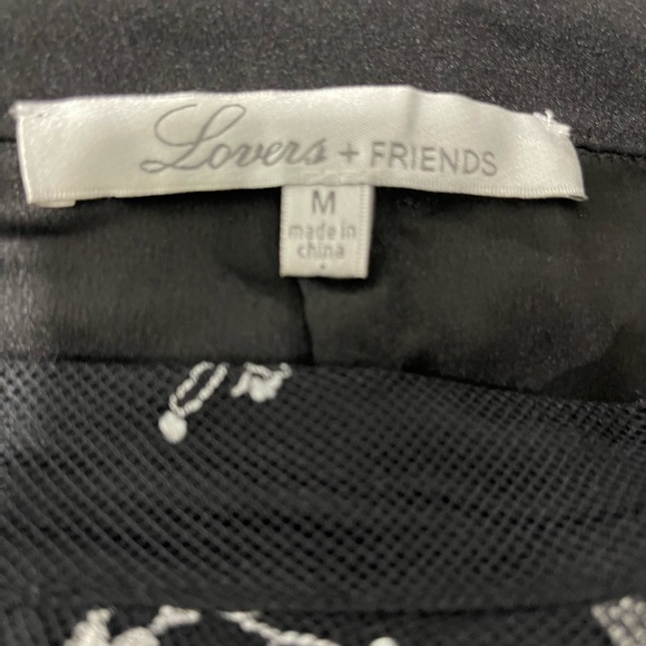 Lovers + Friends Black Lace Skirt Medium - Picture 4 of 12